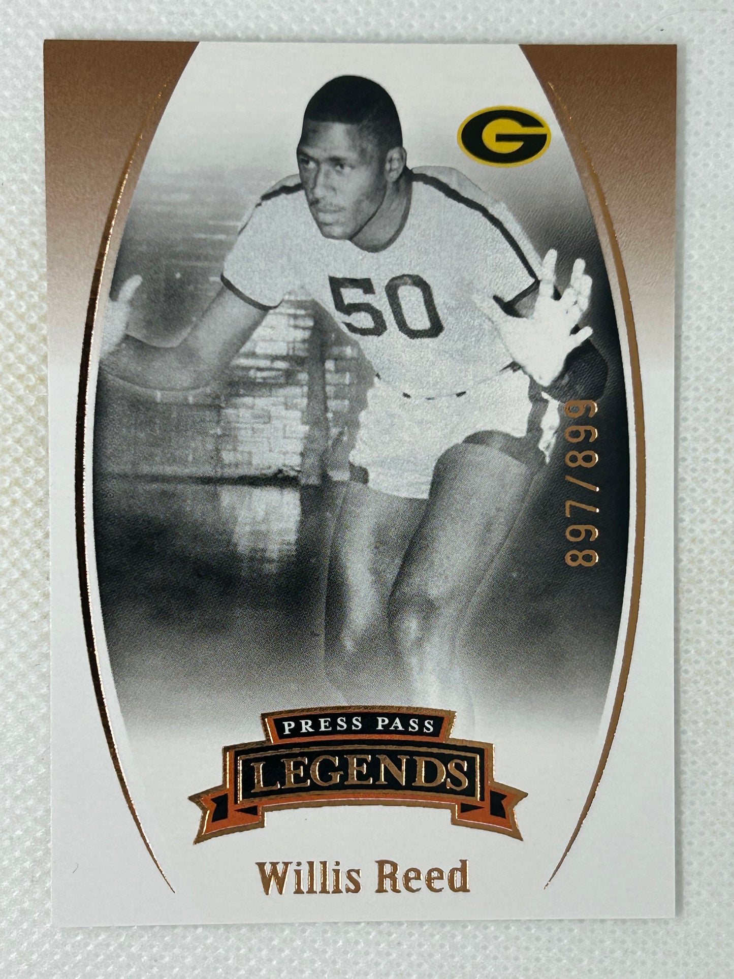 2007-08 Press Pass Legends Bronze #29 Willis Reed /899 Grambling State Tigers