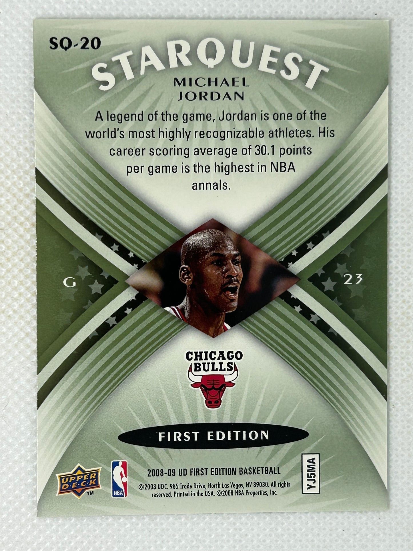 2008-09 Upper Deck StarQuest Green Michael Jordan #SQ-20 Chicago Bulls