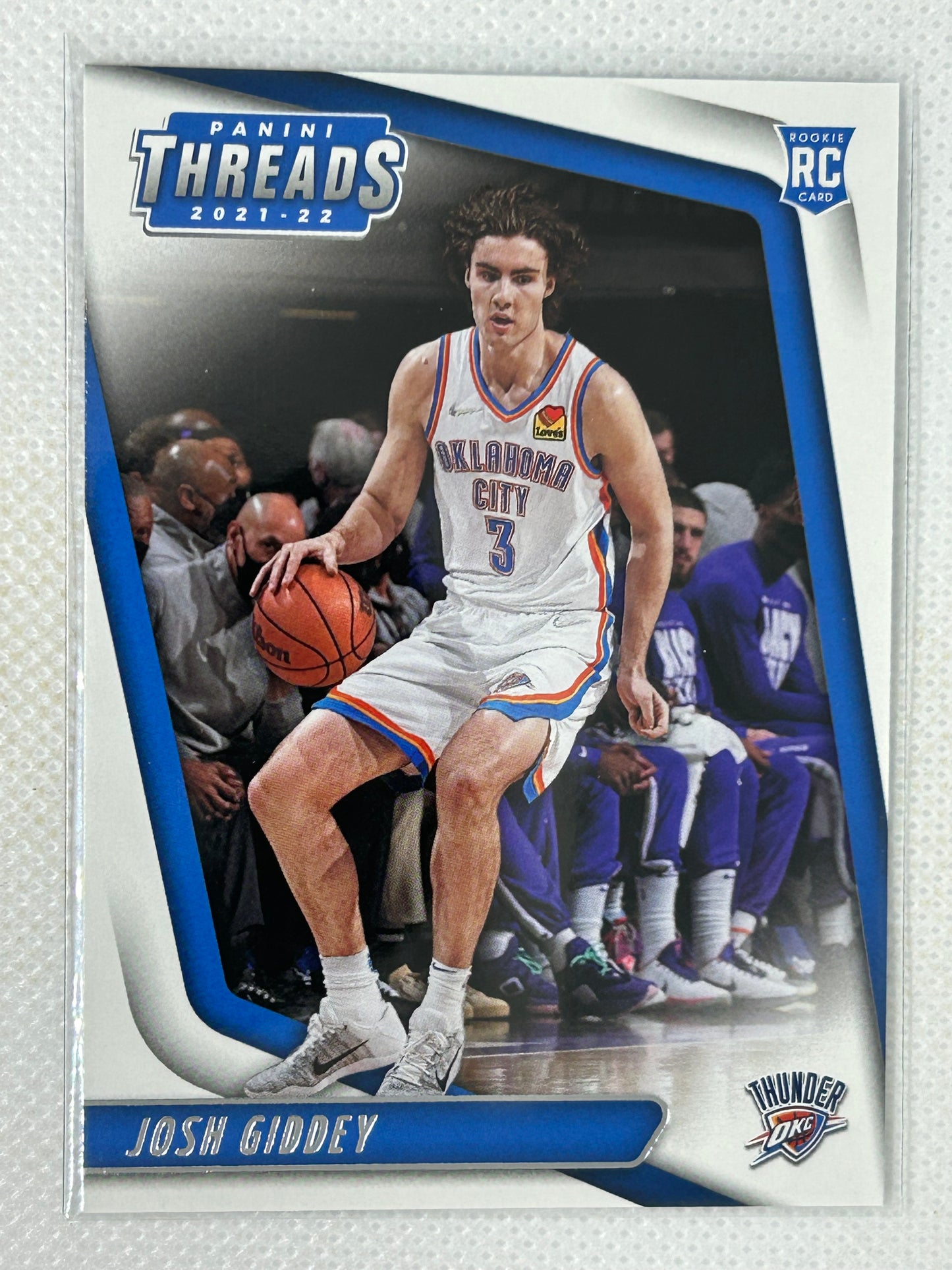2022-23 Panini Chronicles Threads Josh Giddey RC #87 Oklahoma City Thunder