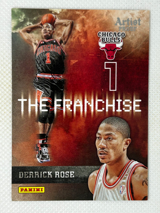 2009-10 Panini The Franchise Artist Proof /199 Derrick Rose #4 Chicago Bulls