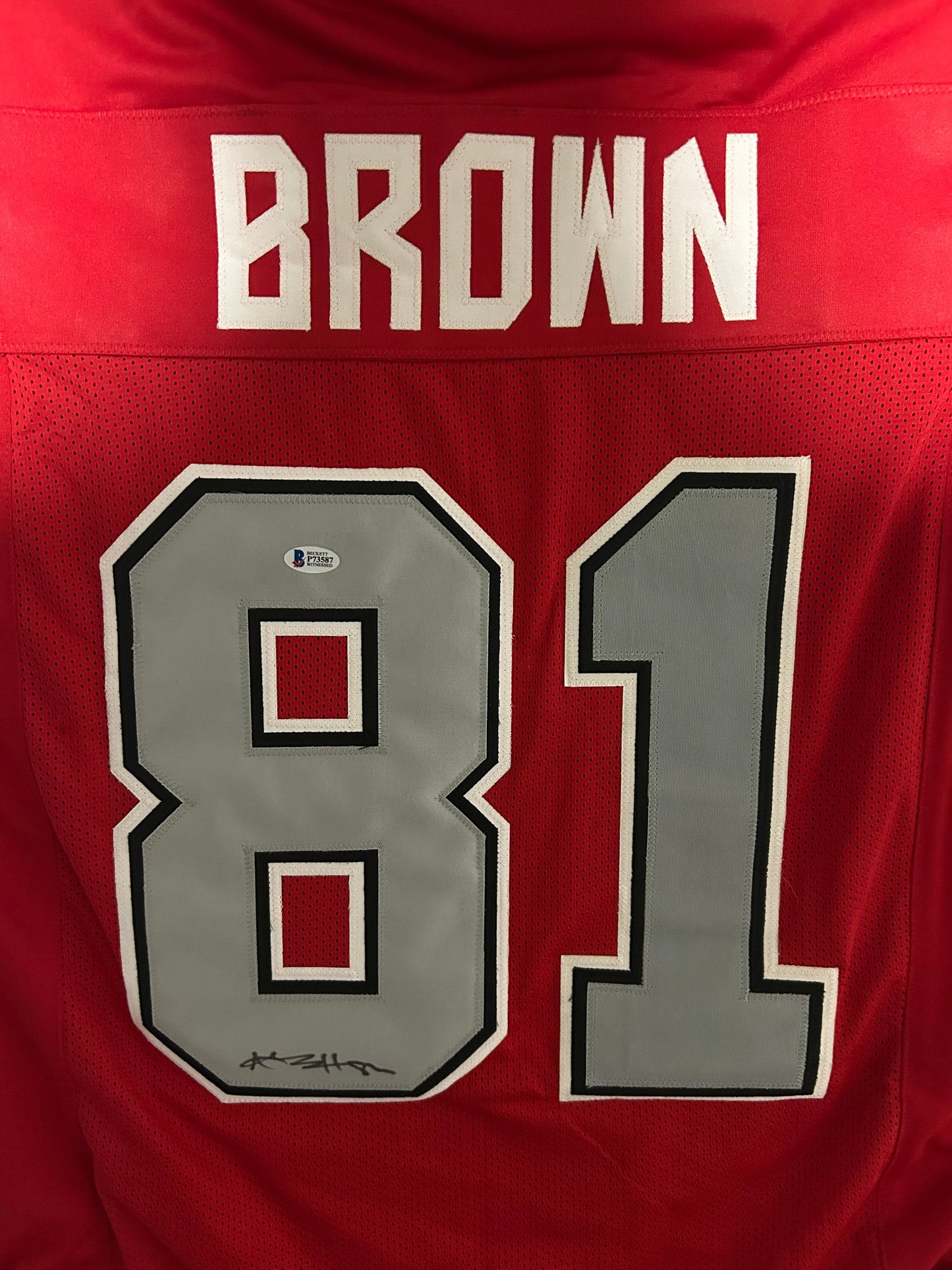 Antonio Brown Autographed/Signed Jersey Beckett COA Tampa Bay Buccaneers