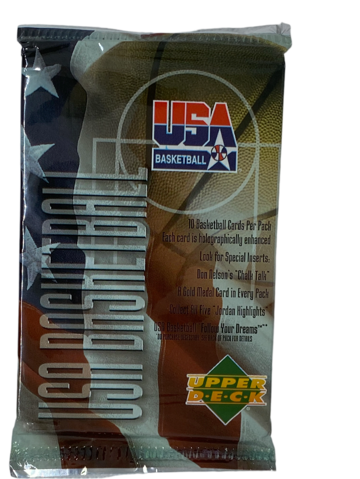 1994 UD Upper Deck USA Basketball Olympic Team UNOPENED PACK 10 Cards SEALED NEW