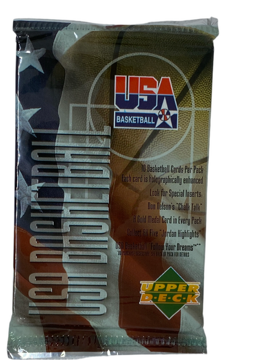 1994 UD Upper Deck USA Basketball Olympic Team UNOPENED PACK 10 Cards SEALED NEW