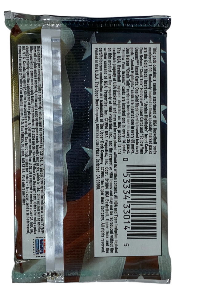 1994 UD Upper Deck USA Basketball Olympic Team UNOPENED PACK 10 Cards SEALED NEW