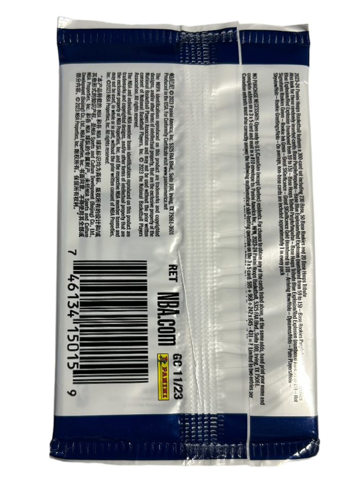 2023-24 Panini NBA Basketball Hoops 8 Card Pack