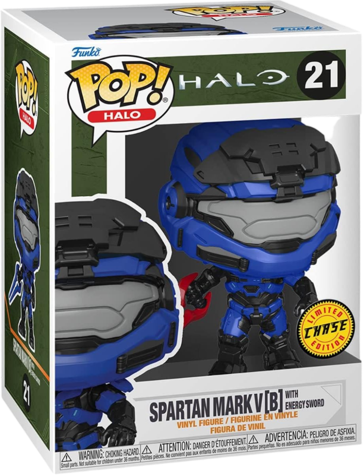 Funko Pop! Halo Spartan Mark V(B) With Energy Sword Chase Exclusive Figure #21