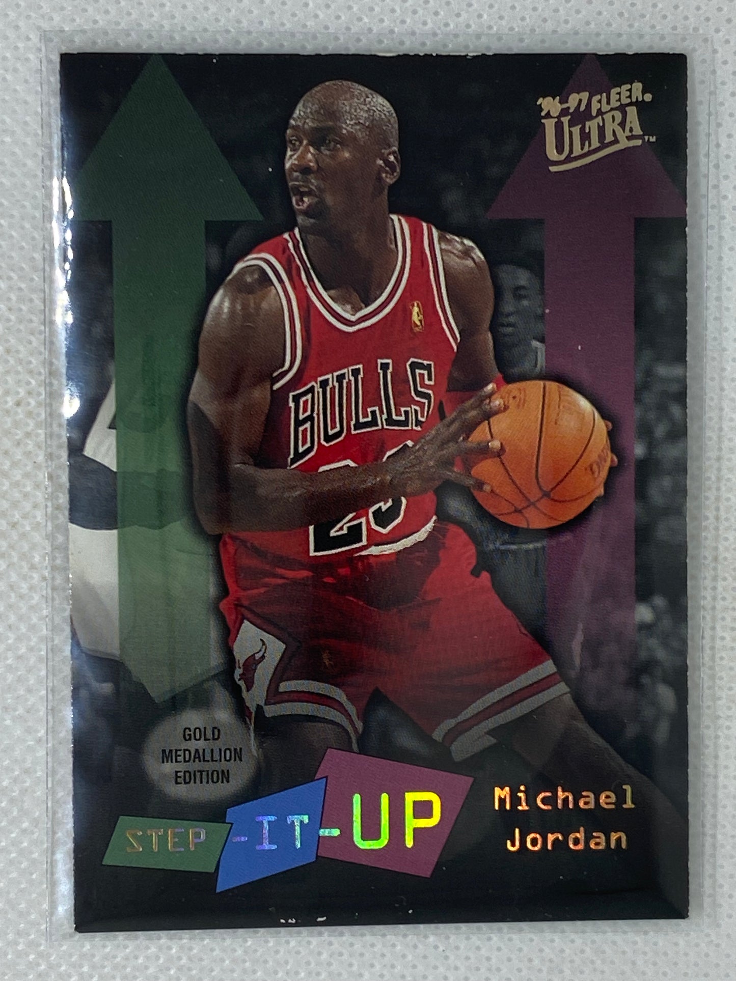 1996-97 Fleer Ultra Michael Jordan Step-It-Up Gold Medallion Edition #G280