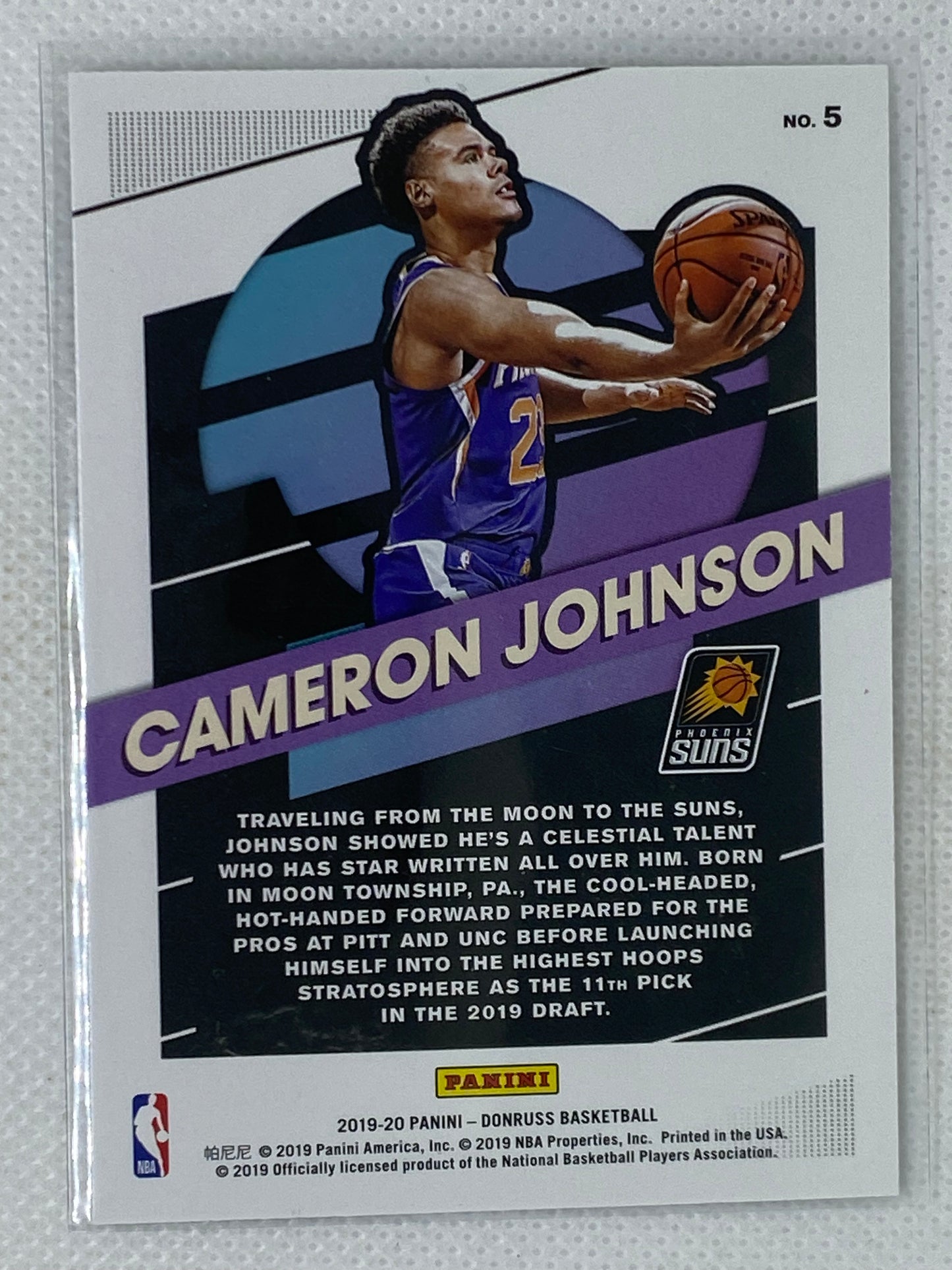 2019-20 Panini Donruss Cameron Johnson Great Expectations #5 Phoenix Suns