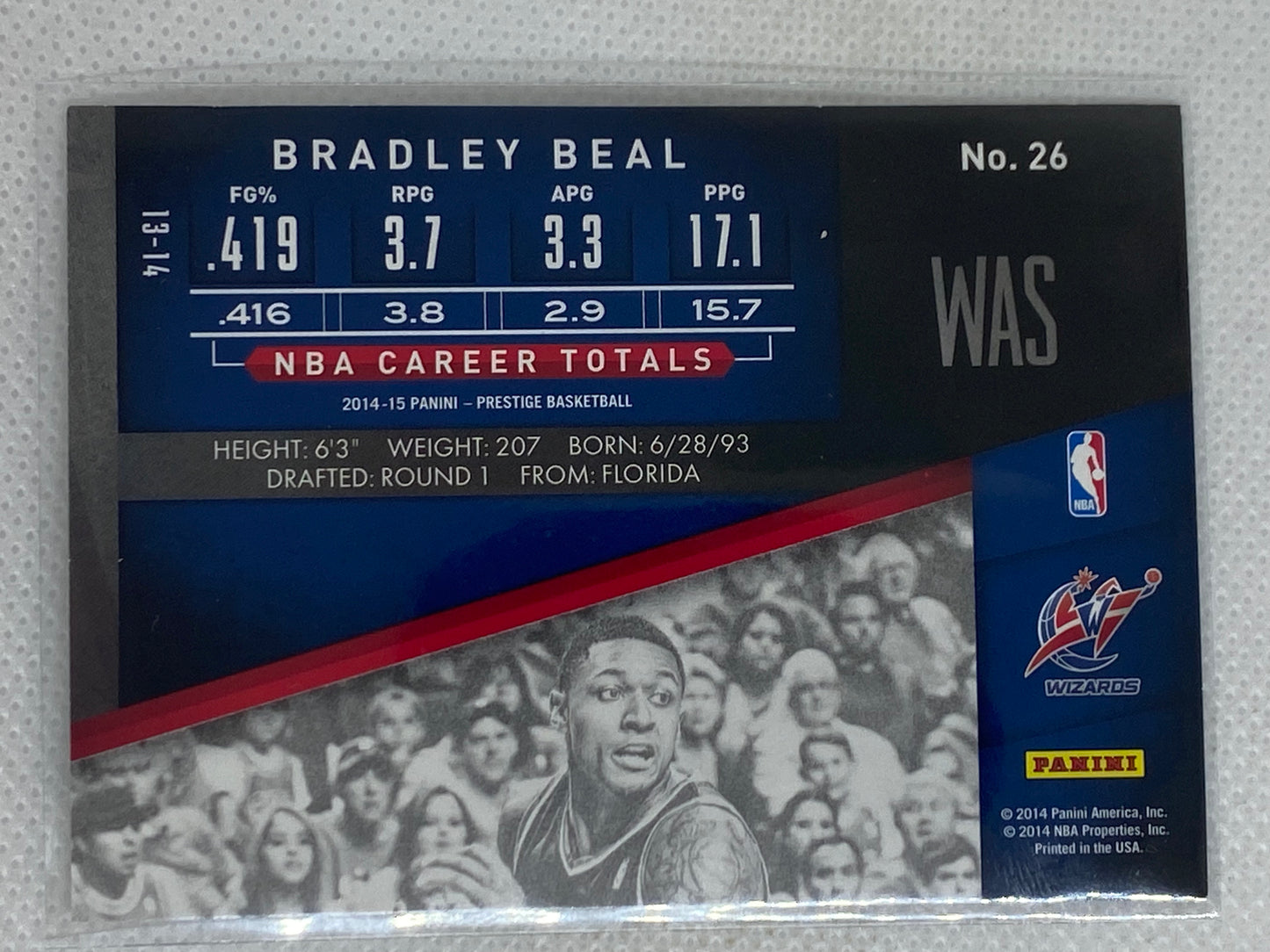 2014-15 Panini Prestige Bradley Beal #26