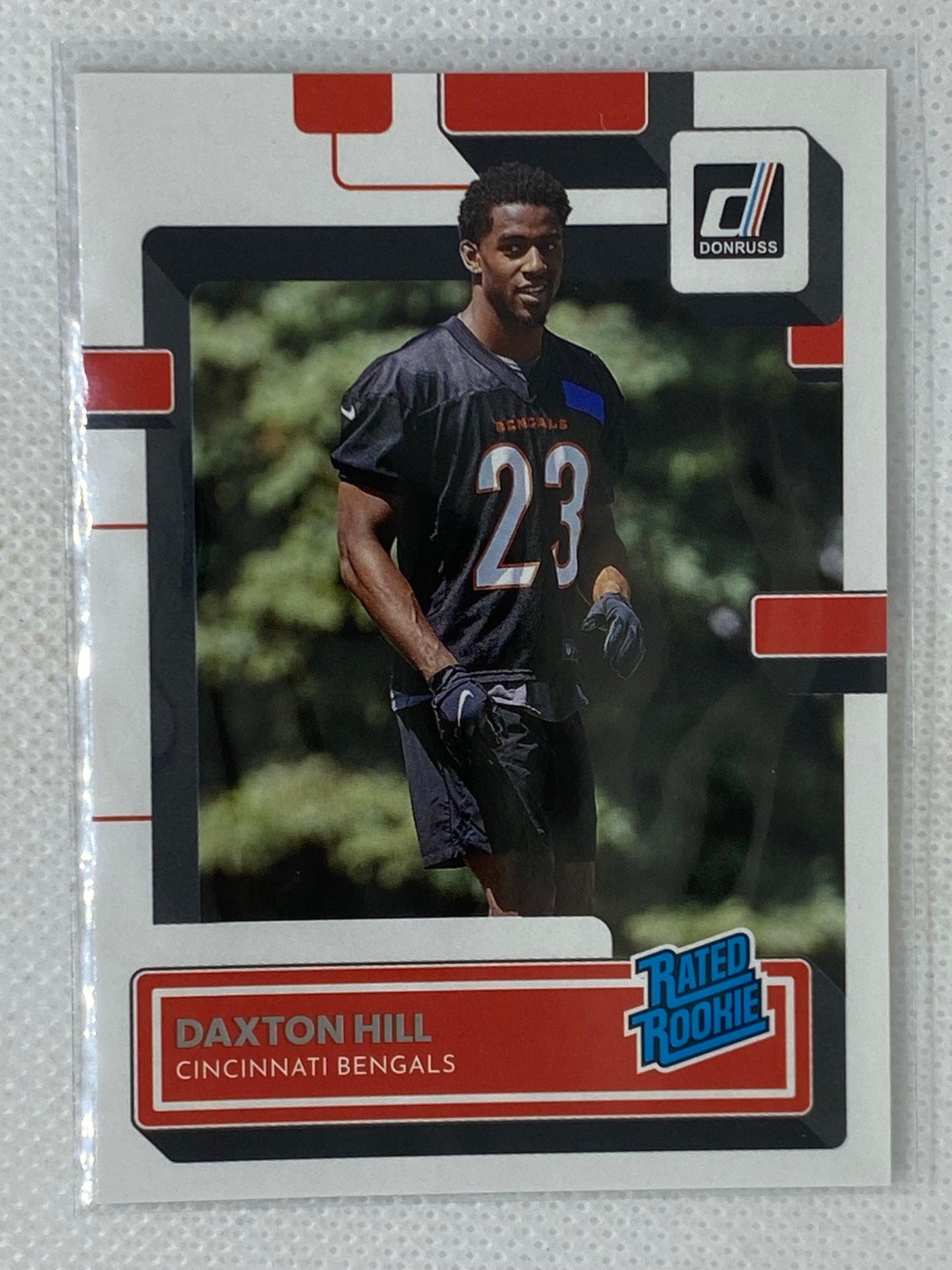 2022 Panini Donruss Rated Rookie #362 Daxton Hill - Cincinnati Bengals