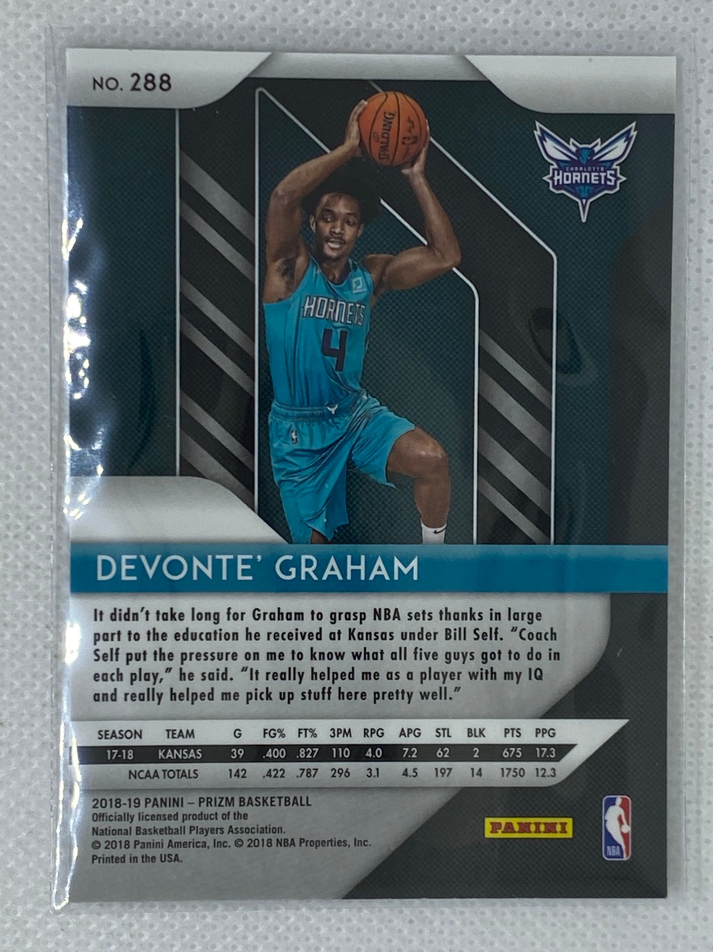 2018-19 Prizm Devonte Graham RC #288