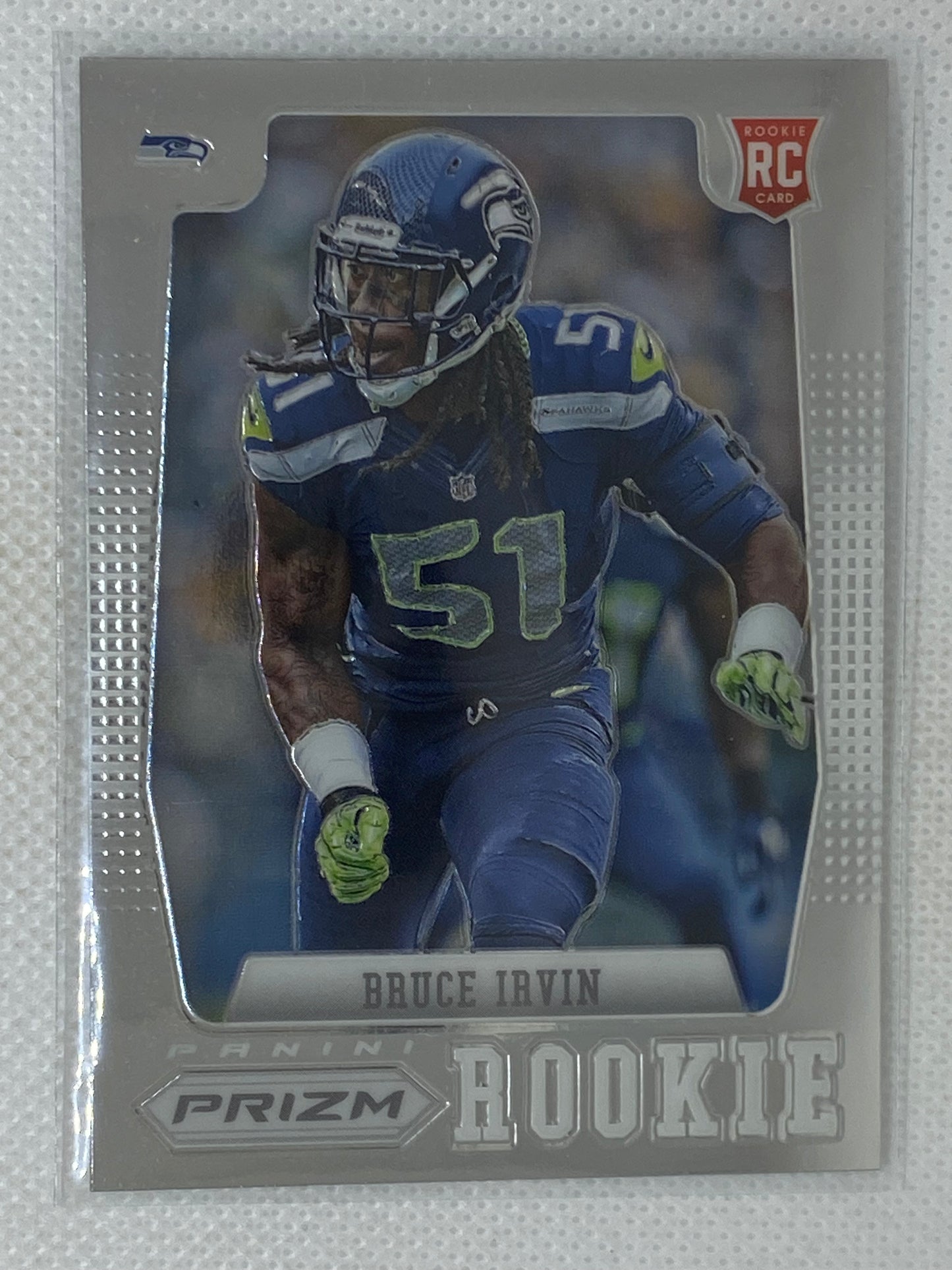 2012 Panini Prizm Bruce Irvin RC #242 Seahawks Star Rookie