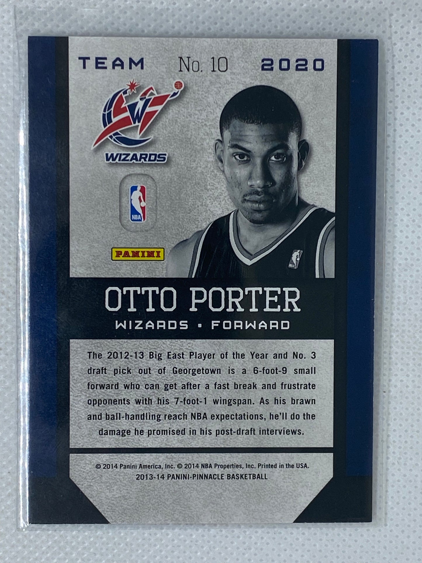 2013-14 Panini Pinnacle Team 2020 Otto Porter #10 Rookie RC