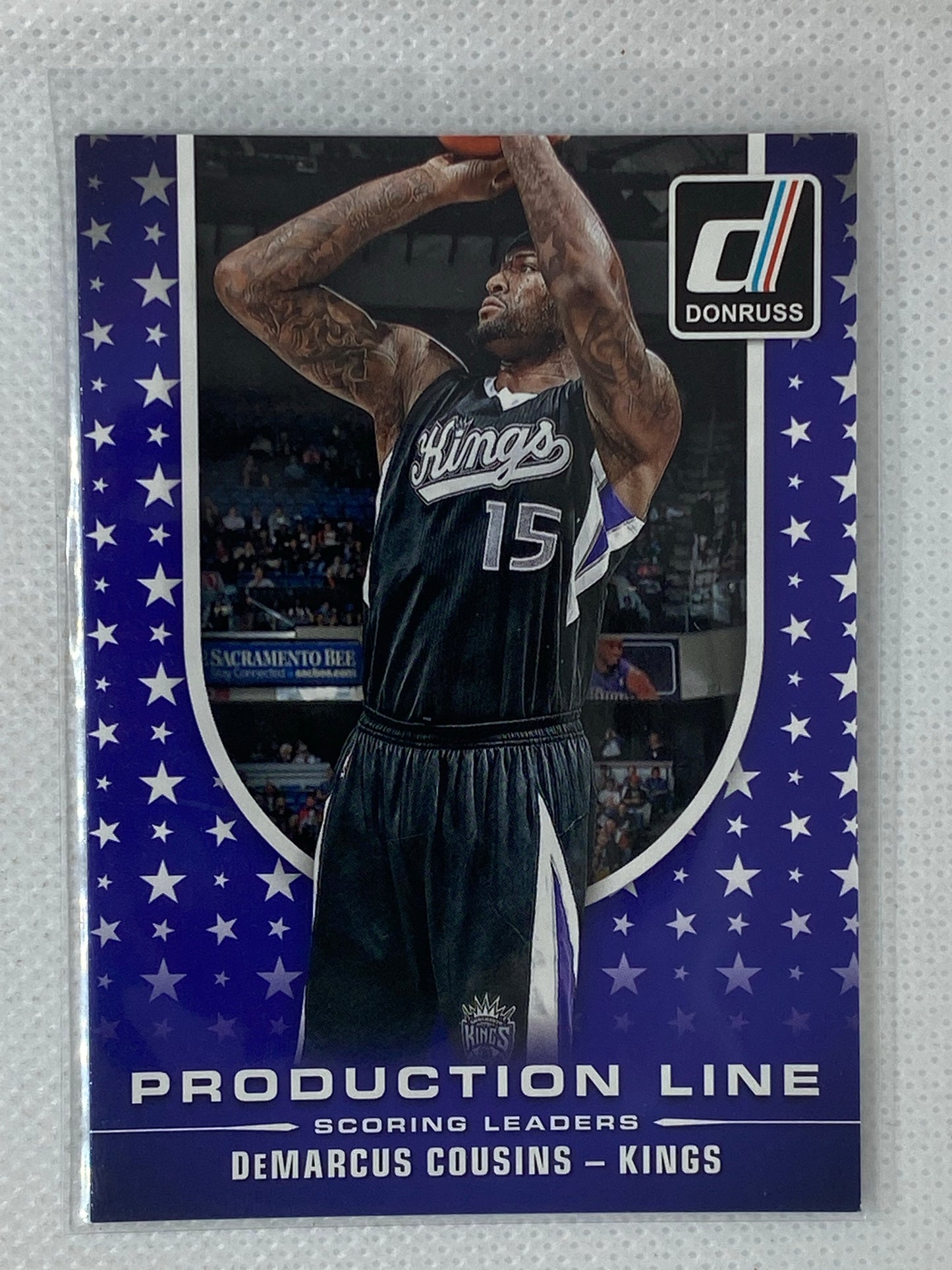 2014-15 Donruss Production Line Scoring Basketball Card #9 DeMarcus Cousins