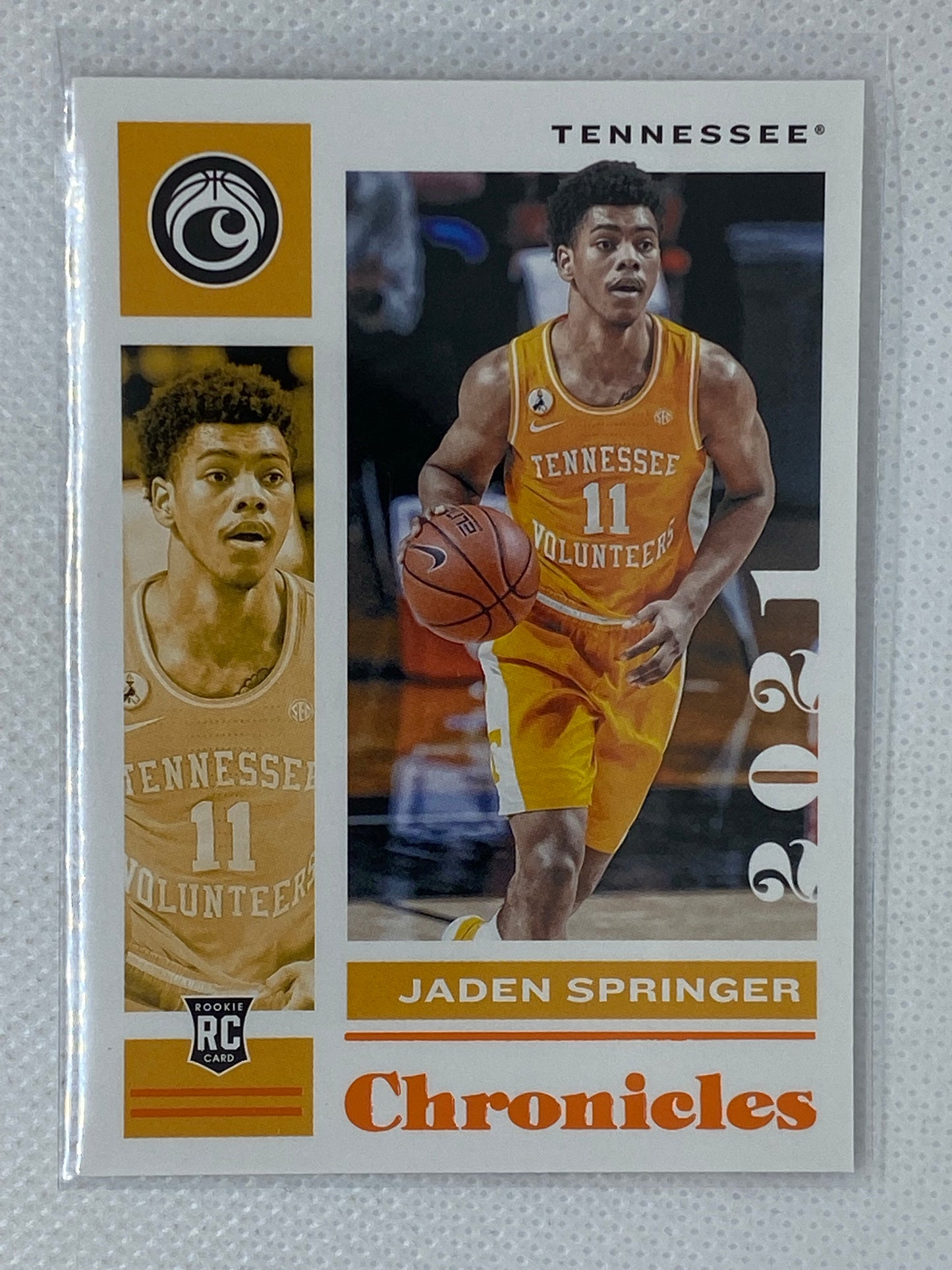 2021-22 Panini Chronicles Draft Jaden Springer Orange Parallel SP #270 RC Rookie