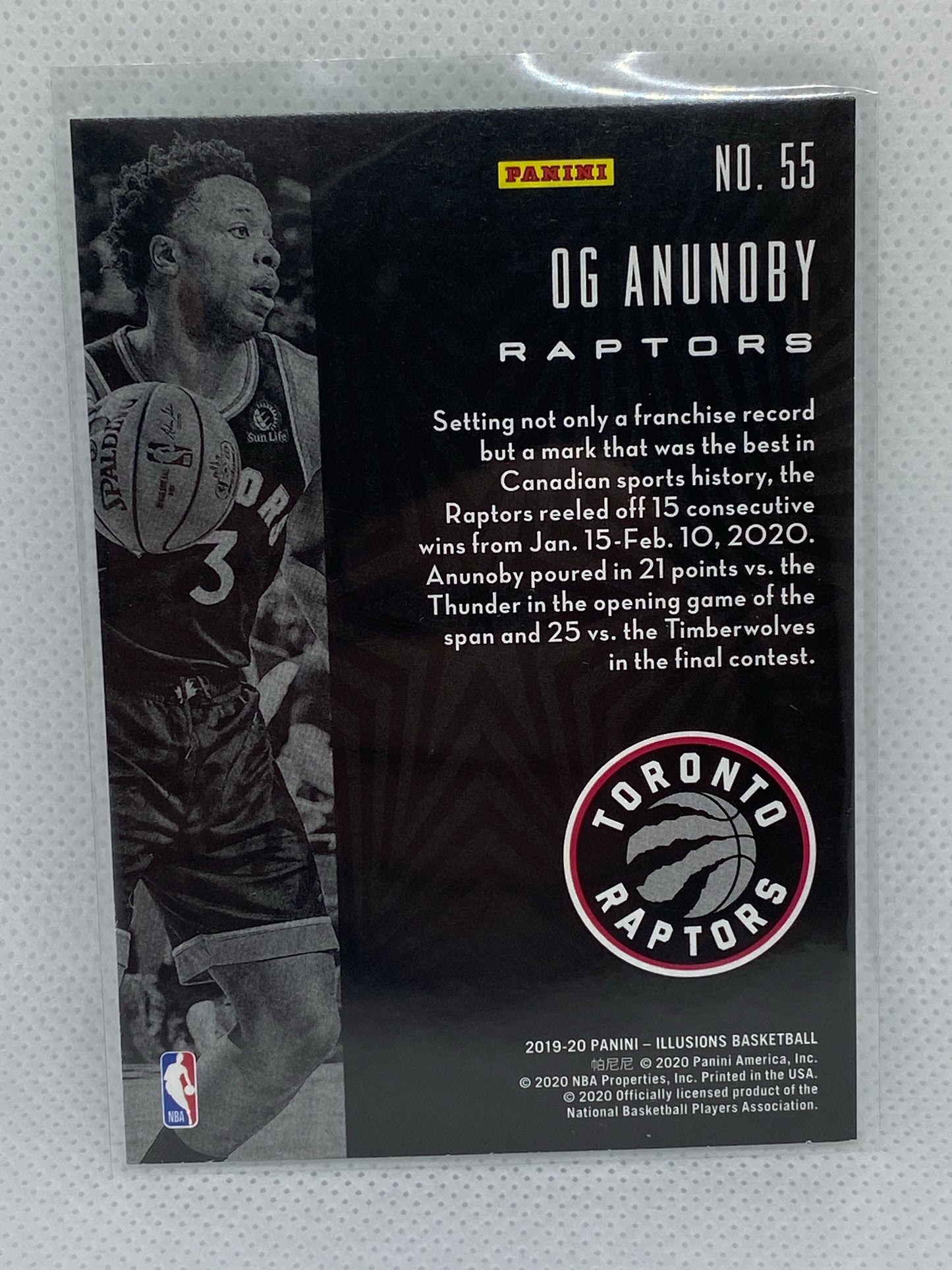 2019-20 Panini Illusions #55 OG Anunoby Emerald