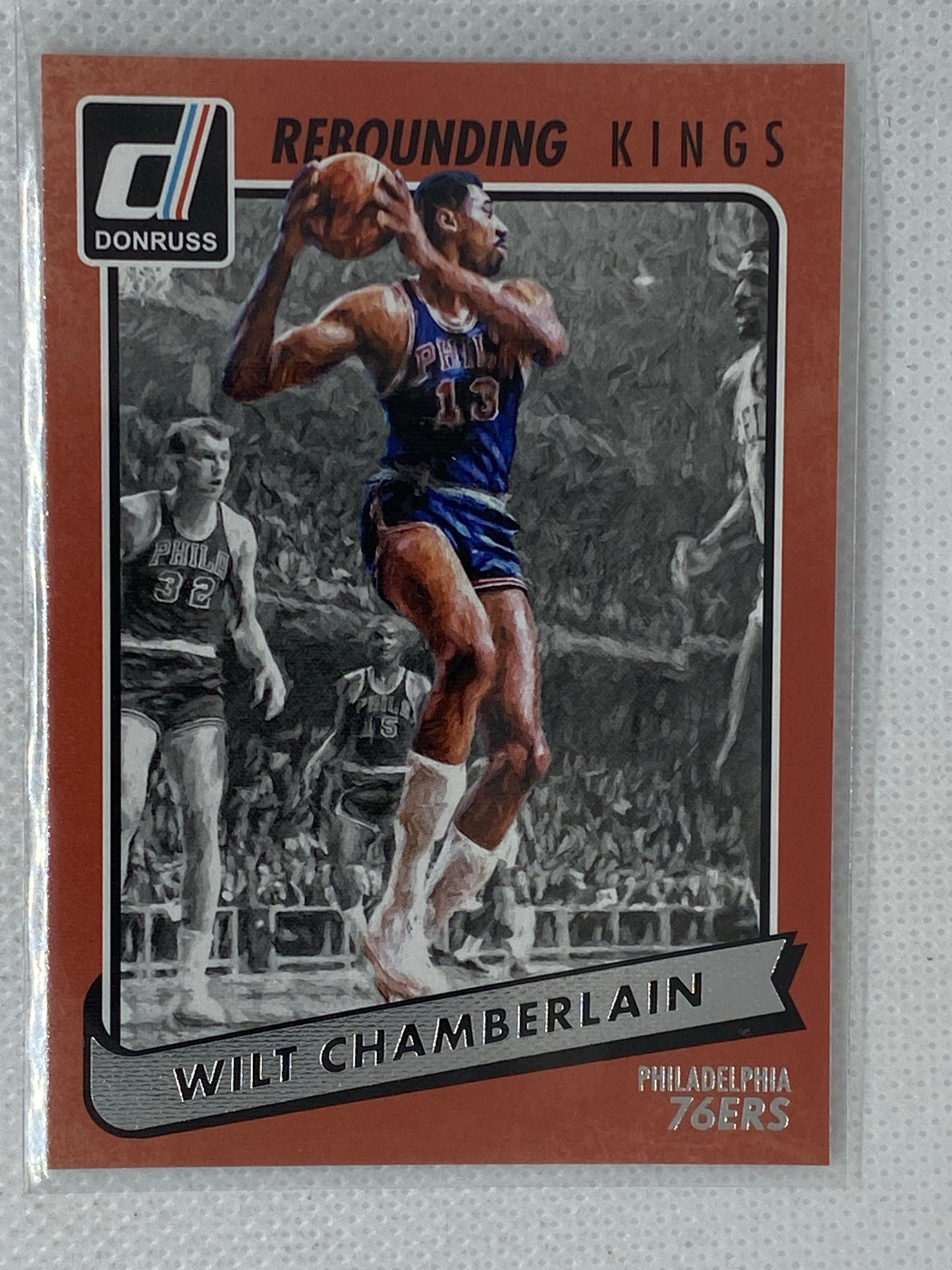 2015-16 Panini Donruss Rebounding Kings Wilt Chamberlain #5 Philadelphia 76ers