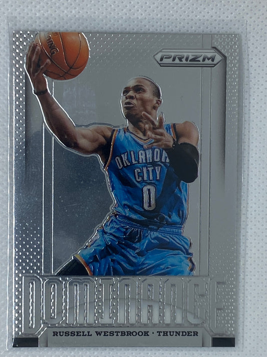 2013-14 Russell Westbrook Panini Prizm Dominance OKC Thunder / Wizards #20