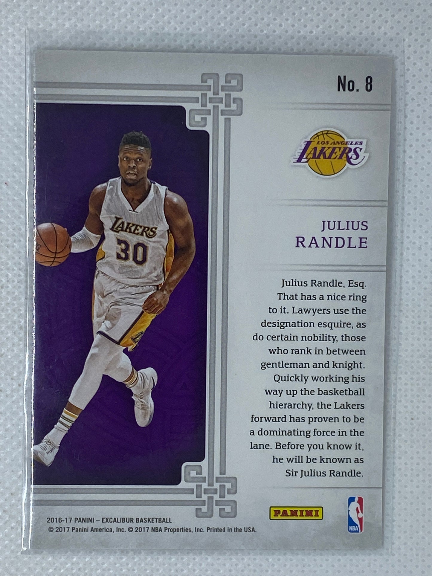 2016-17 Panini Excalibur Squire Julius Randle #8