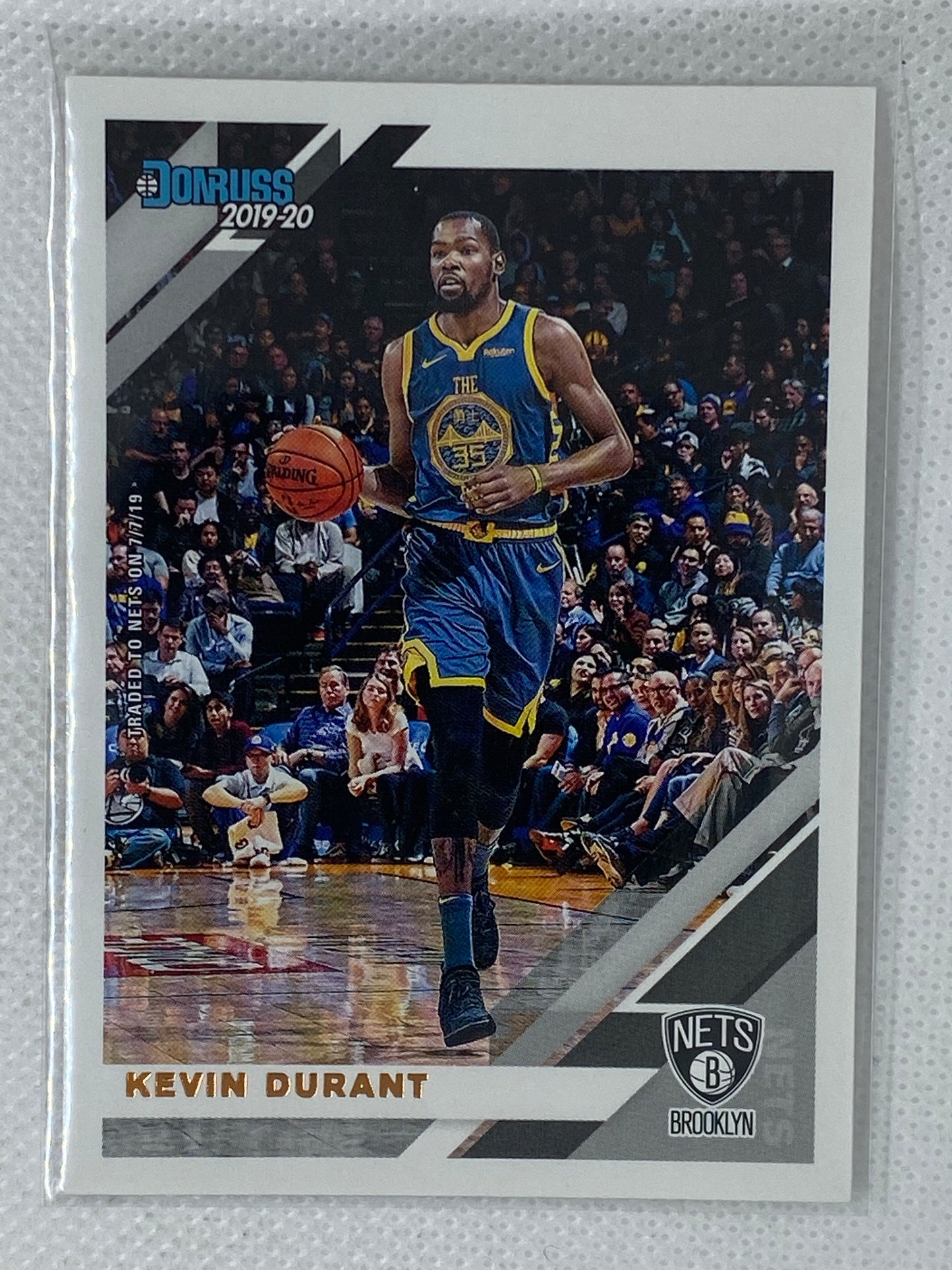 2019-20 Panini Donruss Card #66 Kevin Durant Golden State Warriors Brooklyn Nets