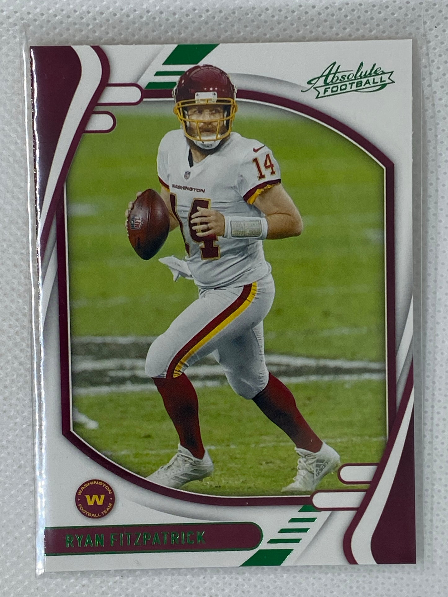2021 Absolute - RYAN FITZPATRICK - Green Foil SP - Washington #17