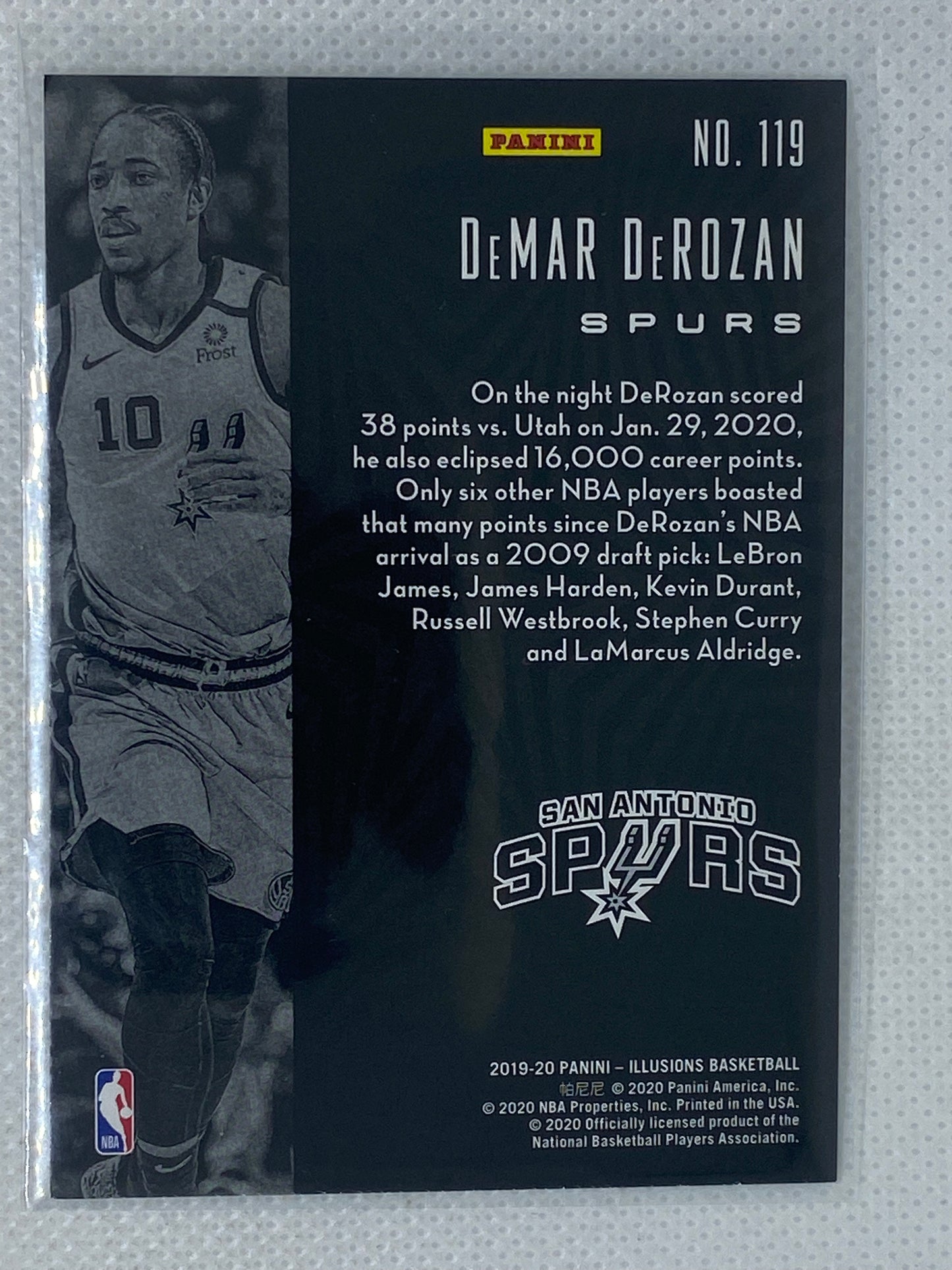 2019-20 Panini Illusions #119 DeMar DeRozan San Antonio Spurs