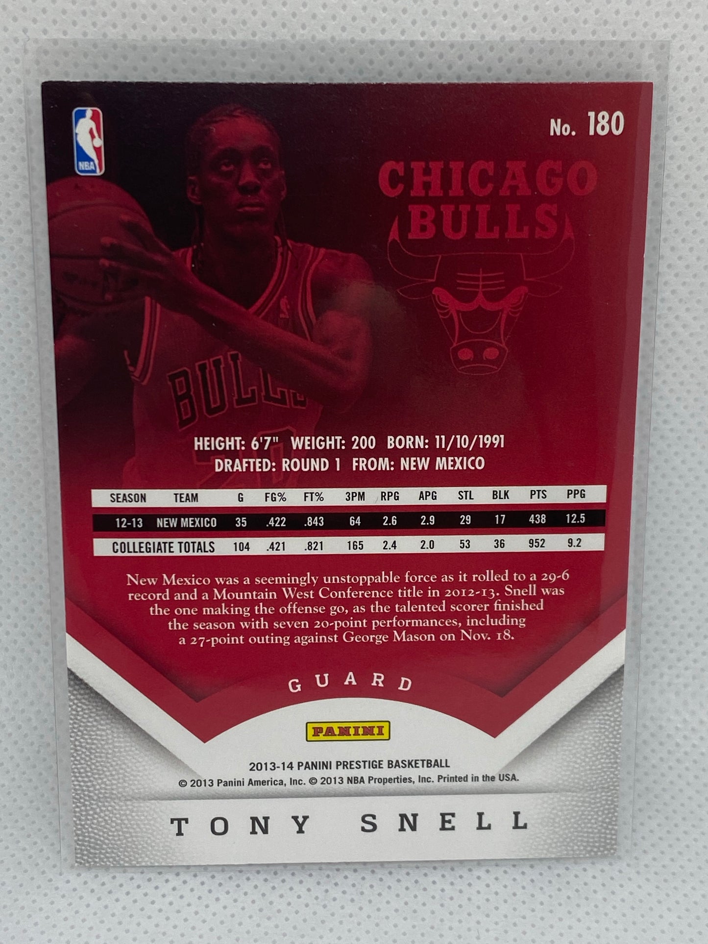 2013-14 Panini Prestige Tony Snell RC #180