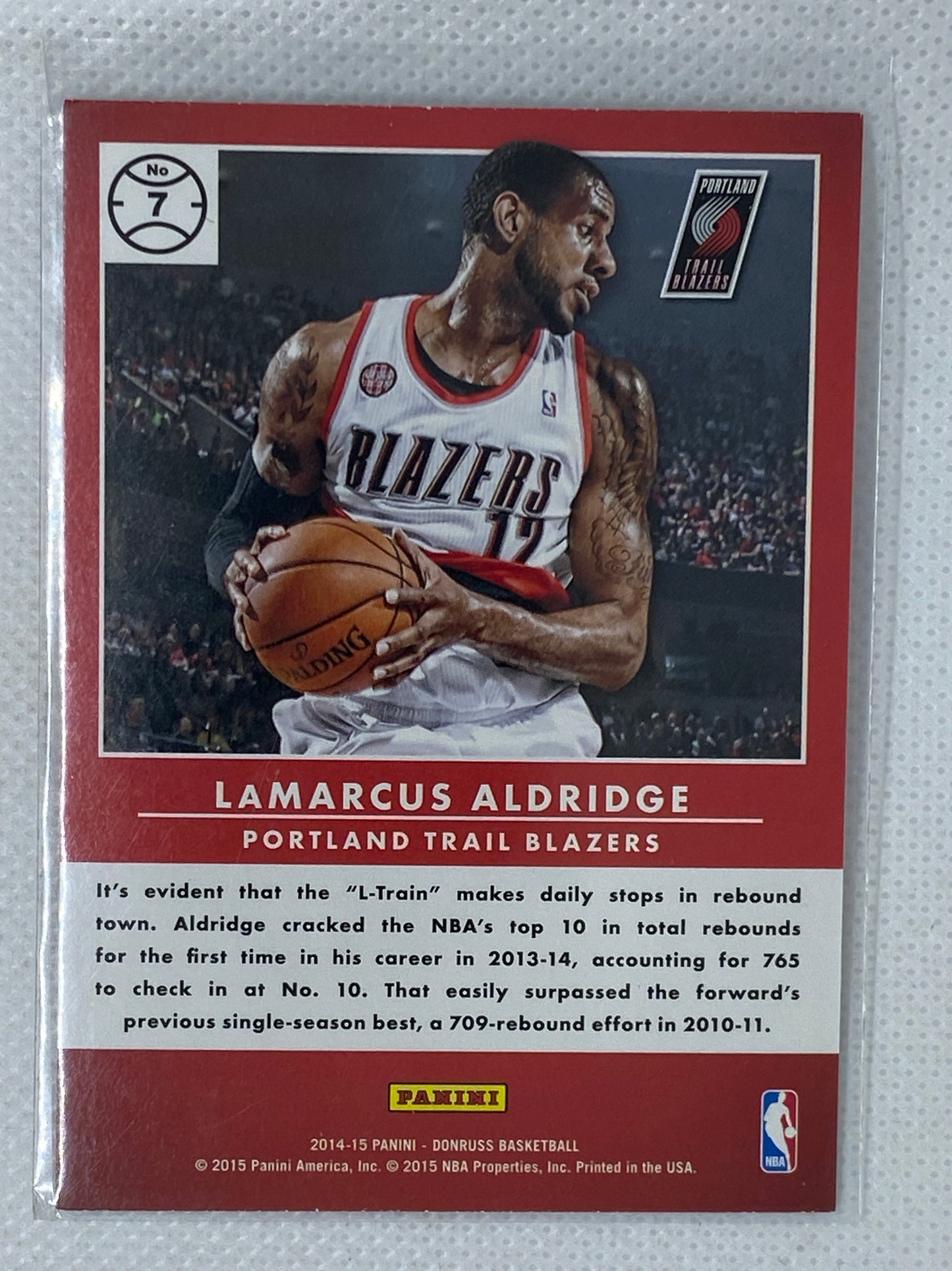 2014-15 Donruss Basketball Production Line Scoring #8 LaMarcus Aldridge