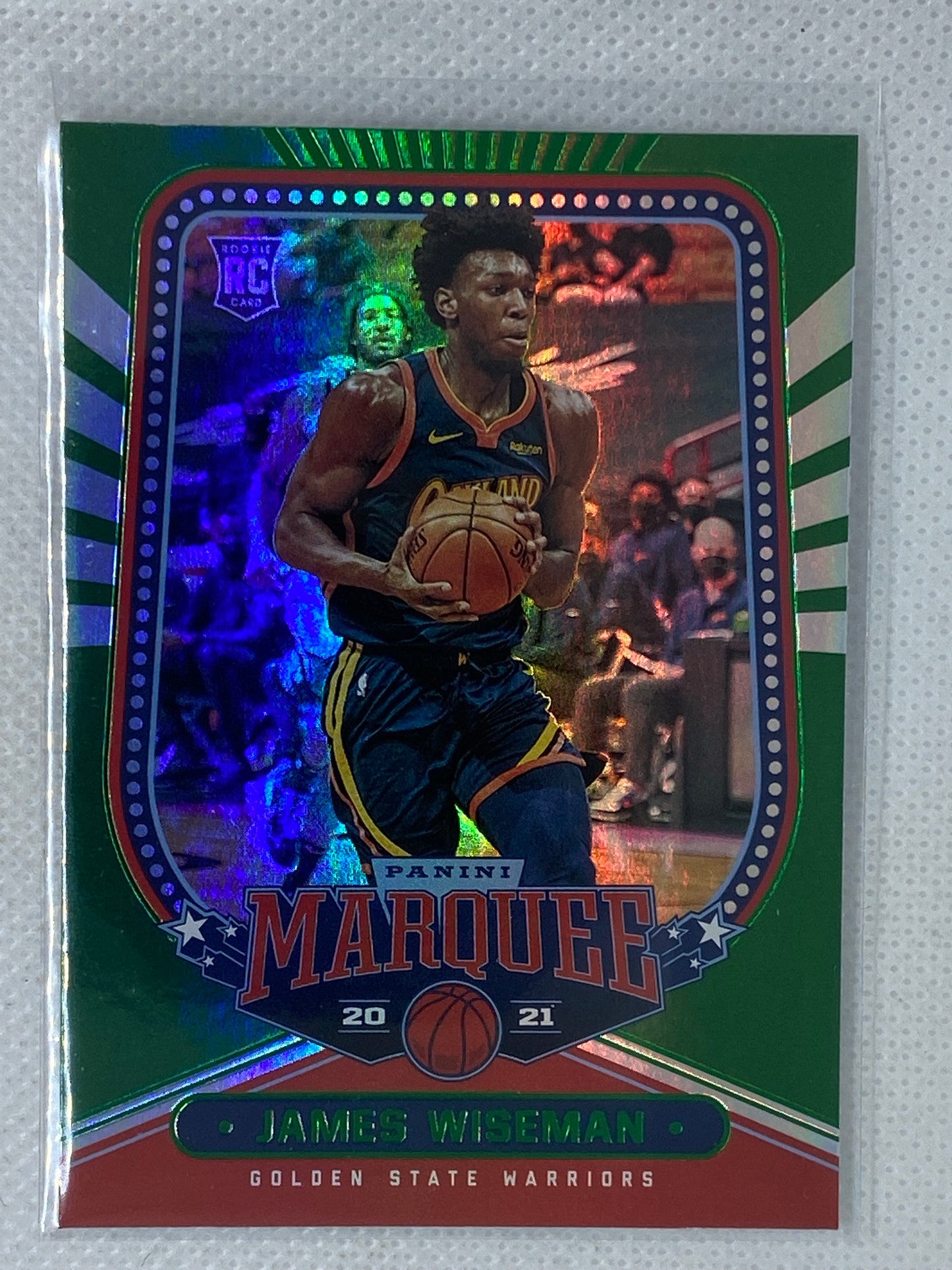2020-21 Panini Chronicles James Wiseman Marquee Green Rookie Parallel #259