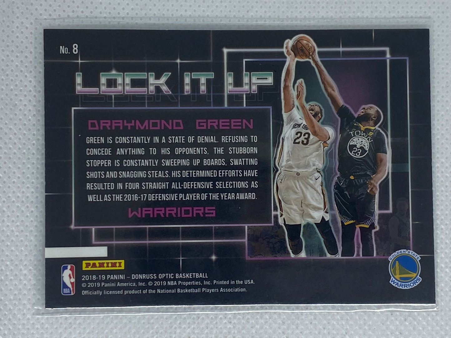 2018-19 Donruss Optic Lock it Up #8 Draymond Green