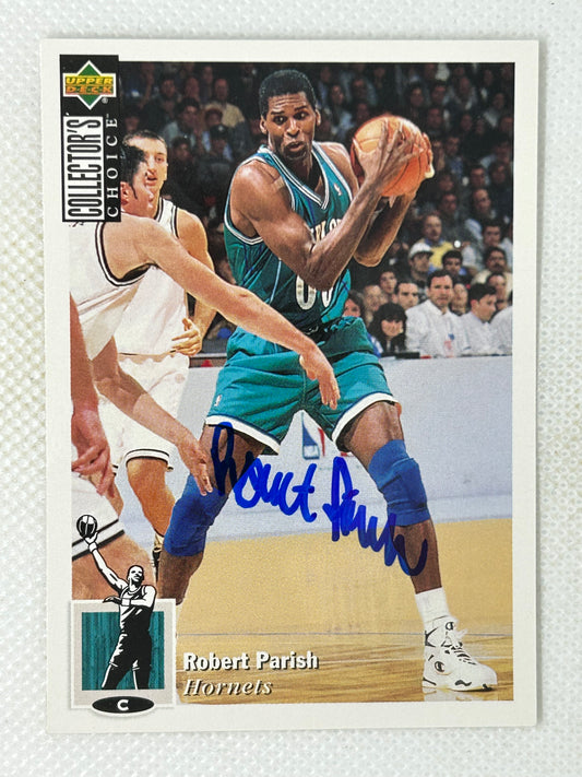 1994-95 Collector's Choice #248 Robert Parish Charlotte Hornets Signed Card
