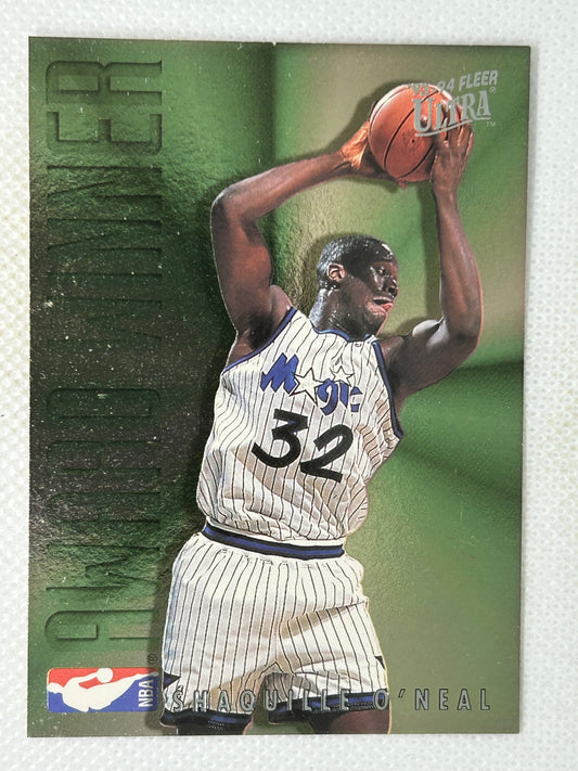 1993-94 Fleer Ultra Basketball Card Shaquille O’Neal Award Winner #4 Orlando Magic