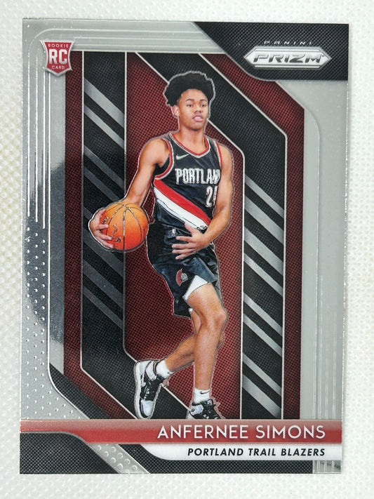 2018-19 Panini Prizm Rookie Card #61 Anfernee Simons Portland Trailblazers