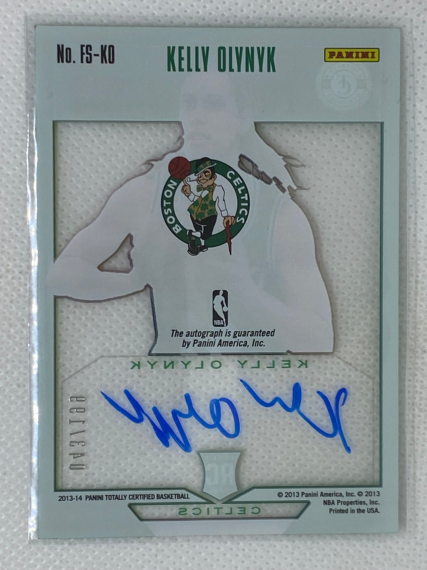 2013-14 Totally Certified Future Stars Signatures /199 Kelly Olynyk Rookie Auto