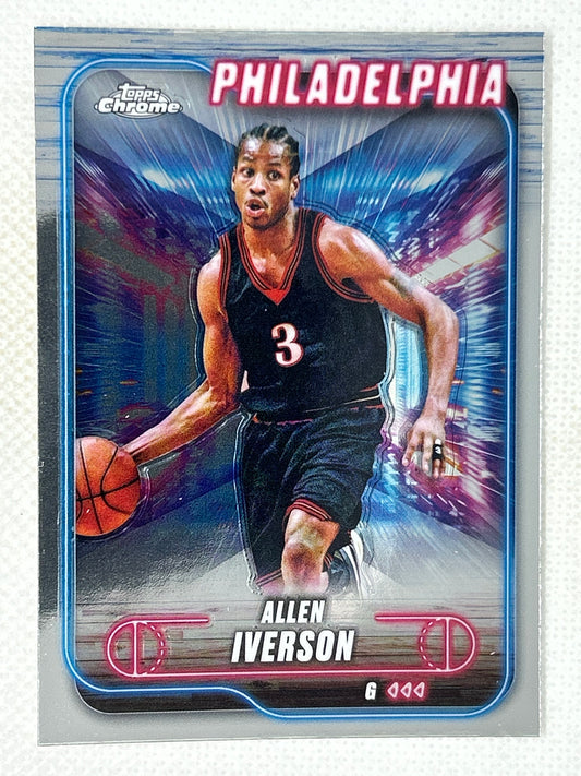 2024-25 Topps Chrome Base #94 Allen Iverson Philadelphia 76ers