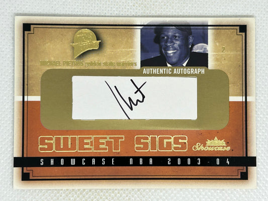 2003-04 Fleer Showcase #SG-MP Mickael Pietrus Sweet Sigs Rookie /800 Golden State Warriors
