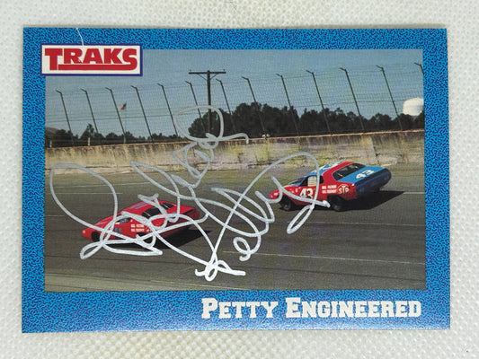 1991 Traks Racing Richard Petty #3 Petty Engineered Signed Card