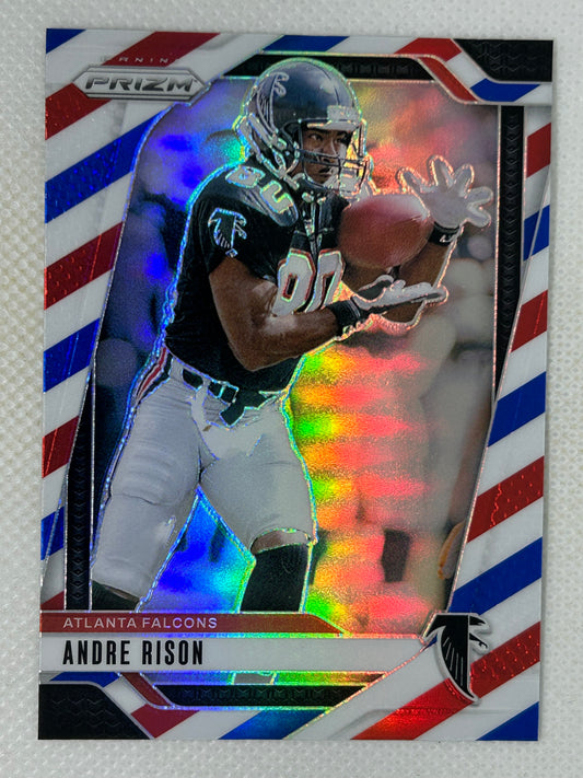 2024 Panini Prizm Andre Rison #16 Red White & Blue Prizm Refractor Atlanta Falcons