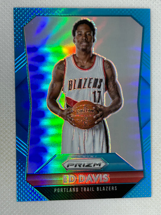 2015-16 Panini Prizm Teal Blue #185 Ed Davis /199 Portland Trailblazers