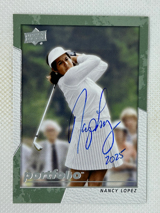 2024 Upper Deck Portfolio Golf Nancy Lopez #11 Signed Card