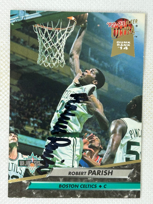 1992-93 Fleer Ultra Robert Parish #214 Boston Celtics Signed Card