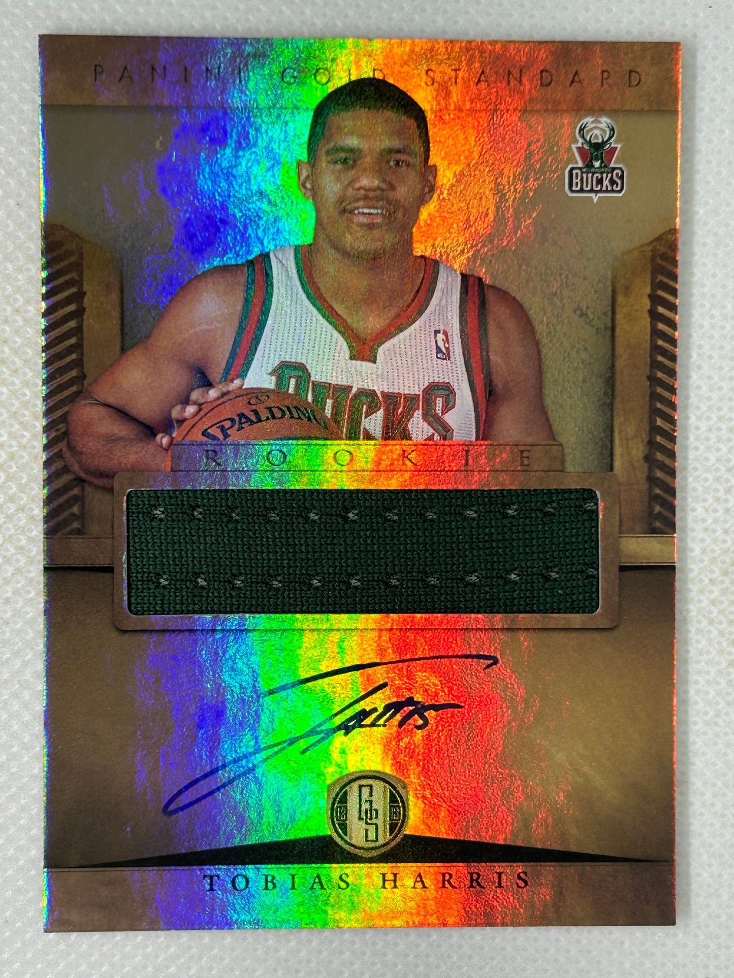 2012-13 Panini Gold Standard Rookie Autograph Relic #300 Tobias Harris Milwaukee Bucks