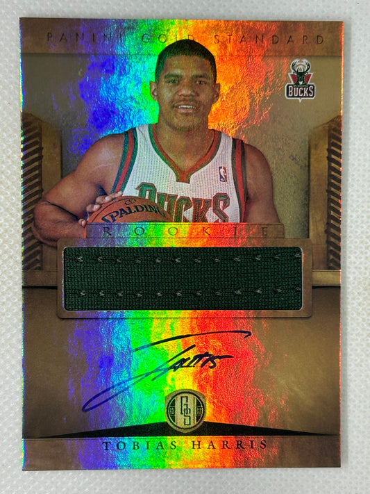 2012-13 Panini Gold Standard Rookie Autograph Relic #300 Tobias Harris Milwaukee Bucks