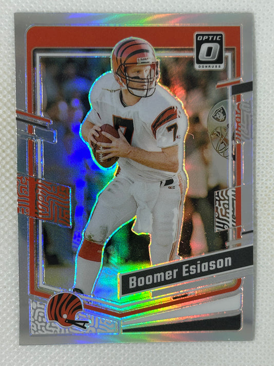 2023 Panini Donruss Optic Silver Holo #38 Boomer Esiason Cincinnati Bengals