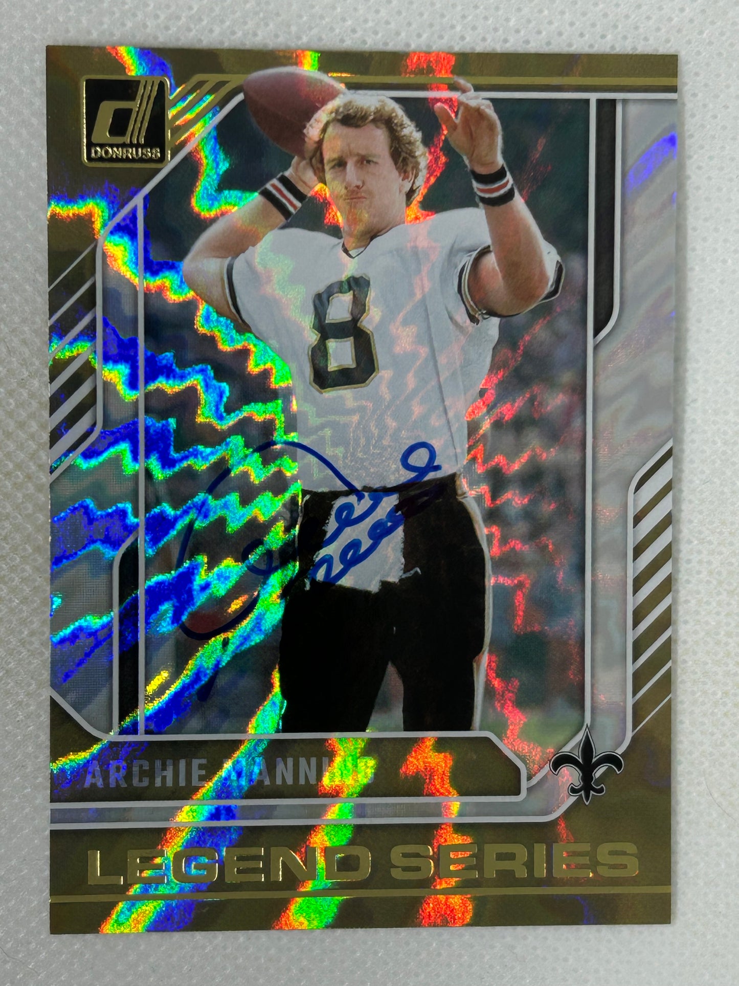 2024 Panini Donruss Legend Series #15 Archie Manning New Orleans Saints Signed Card