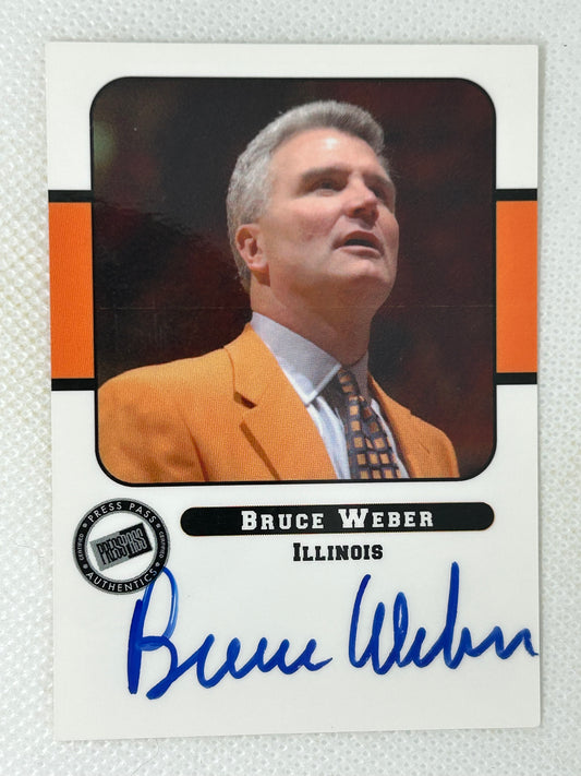 2005-06 Press Pass Autograph Bruce Weber SP Short Print Illinois Fighting Illini