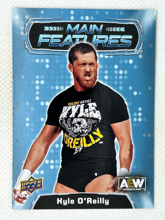 2022 Upper Deck AEW Wrestling Main Features Blue Parallel Kyle O'Reilly #MF-36