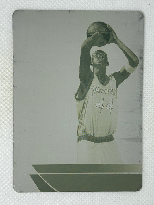 2003-04 Topps Jersey Edition Rookie Relic Black Printing Plate 1/1 Ndudi Ebi Minnesota Timberwolves