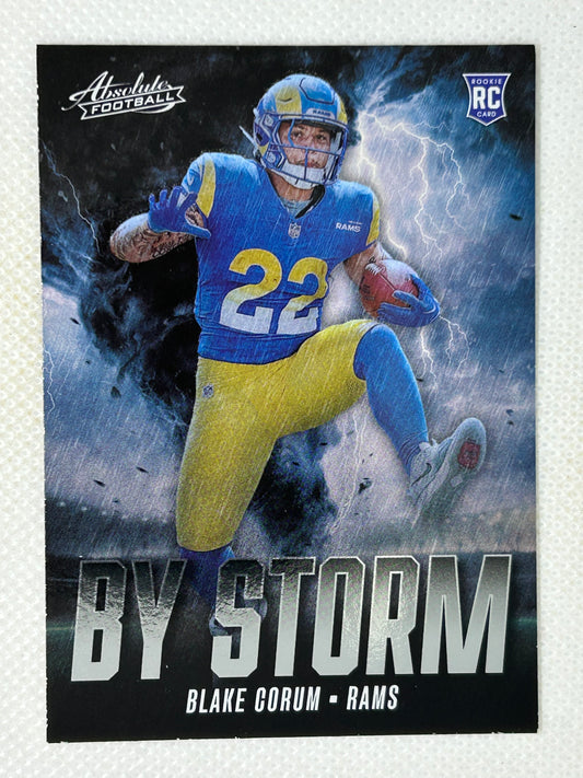 2024 Panini Absolute By Storm Rookie #BS-BCM Blake Corum Los Angeles Rams