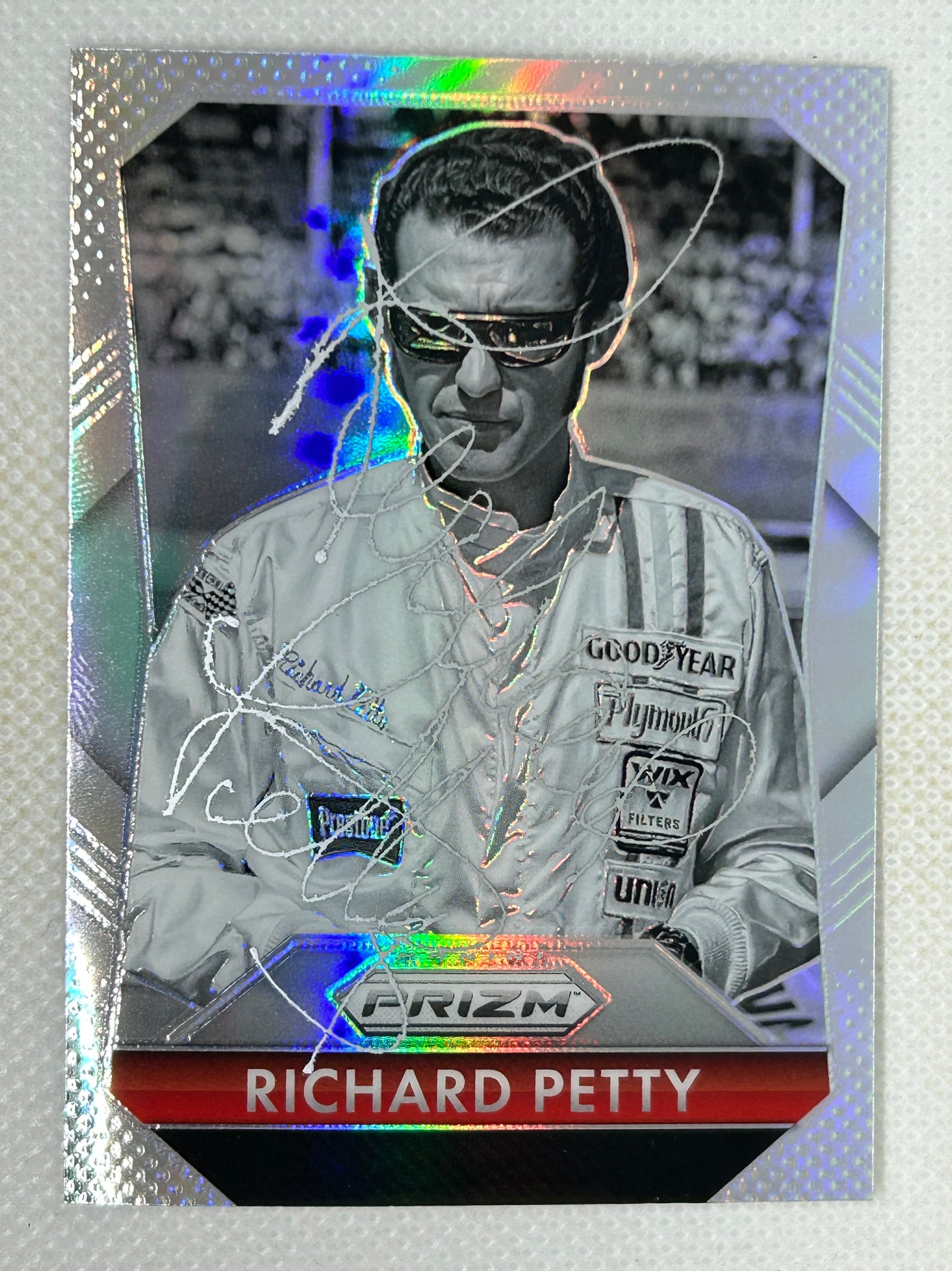 2025 Panini Prizm Silver #160 Richard Petty Signed Card